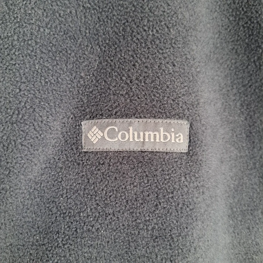 Columbia Men's Fleece Vest Dark Grey Light Black Full Zip-Up Sleeveless Size XXL